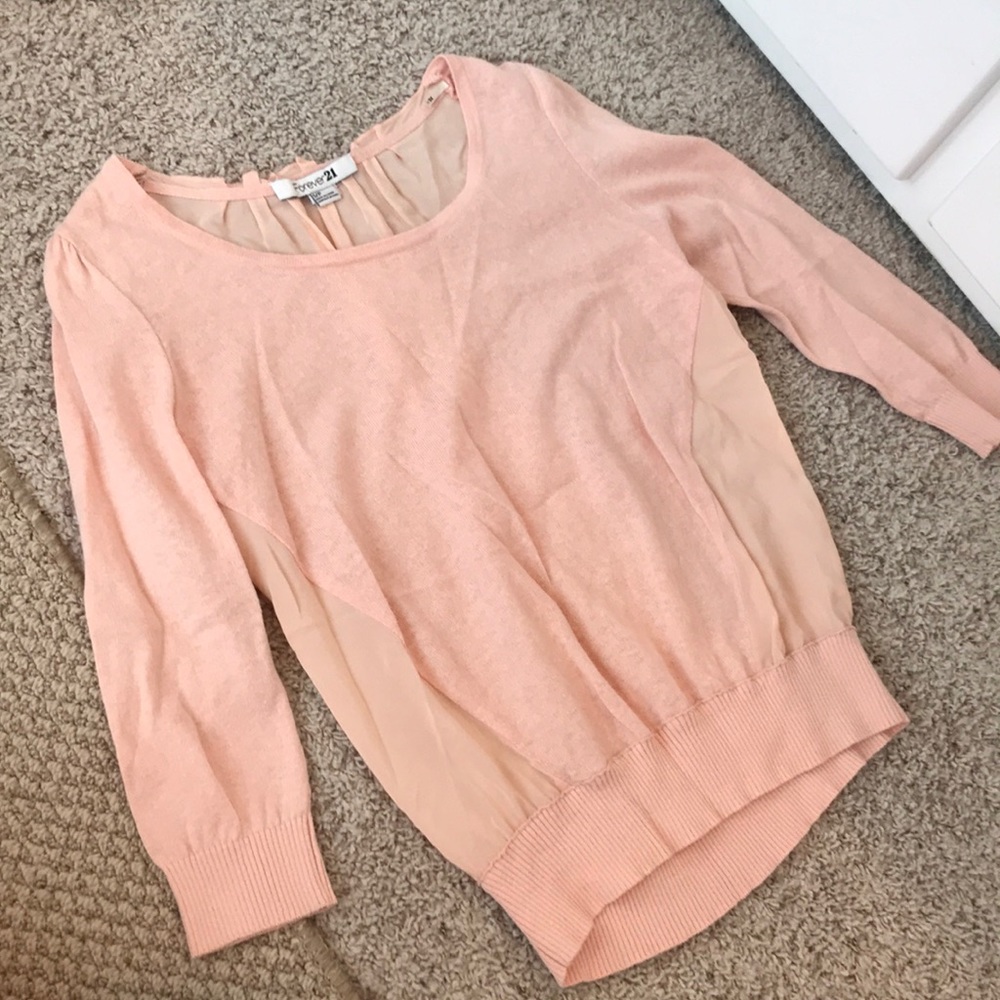 Forever 21 sweater with sheer back